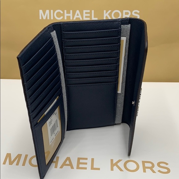 Michael Kors Jet Set Travel Lg Trifold Wallet - Picture 12 of 16